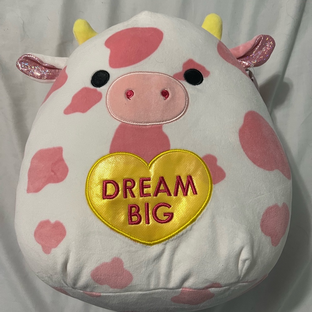 Evangelica the pink cow 2023 valentine squishmallow